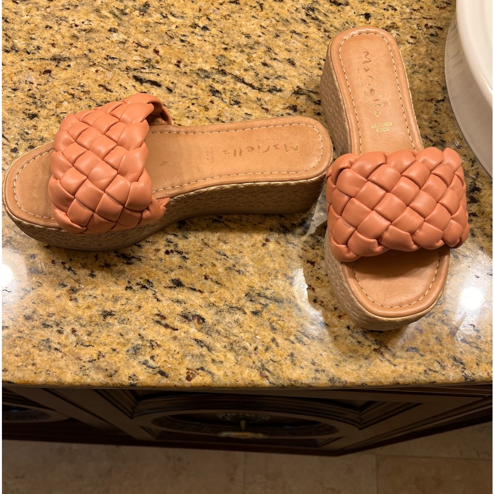 Mariela wedges tan sandals